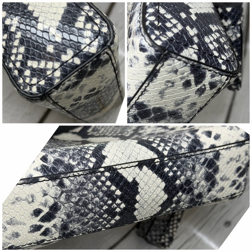 PRE LOVED Marc Jacob Python-Embossed Shutter Came… - image 9
